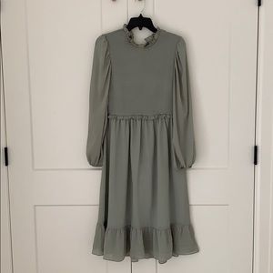 Sage green midi